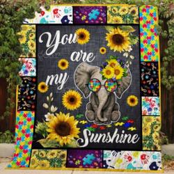 You Are My Sunshine Style Two Quilt Blanket and Home Decor