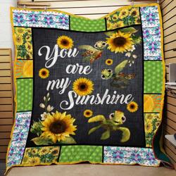 You Are My Sunshine Turtle Cl22100584Mdq Quilt Blanket and Home Decor