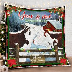 You & Me We Got This Cow Quilt Blanket and Home Decor