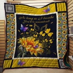 Youll Be Remembered Quilt Blanket and Home Decor