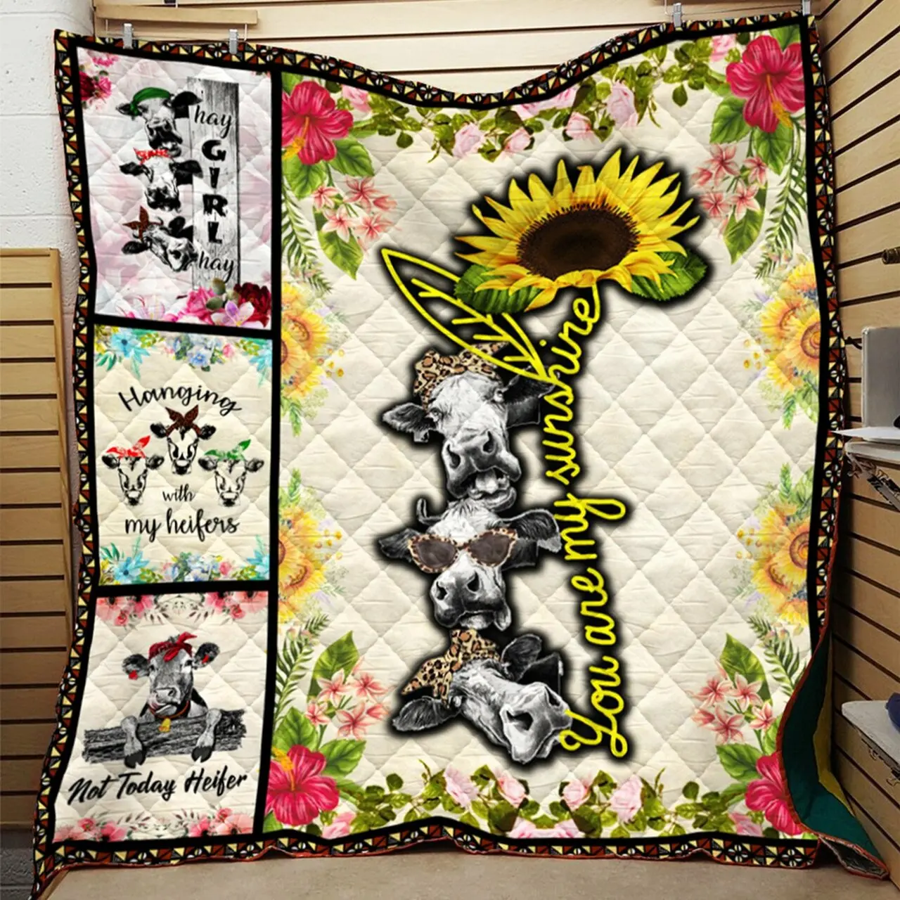 YouRe My Sunshine Heifer Quilt Quilt and Home Decor