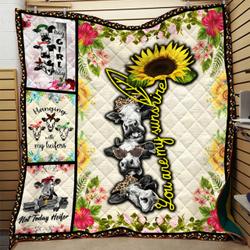 YouRe My Sunshine Heifer Quilt  Quilt and Home Decor