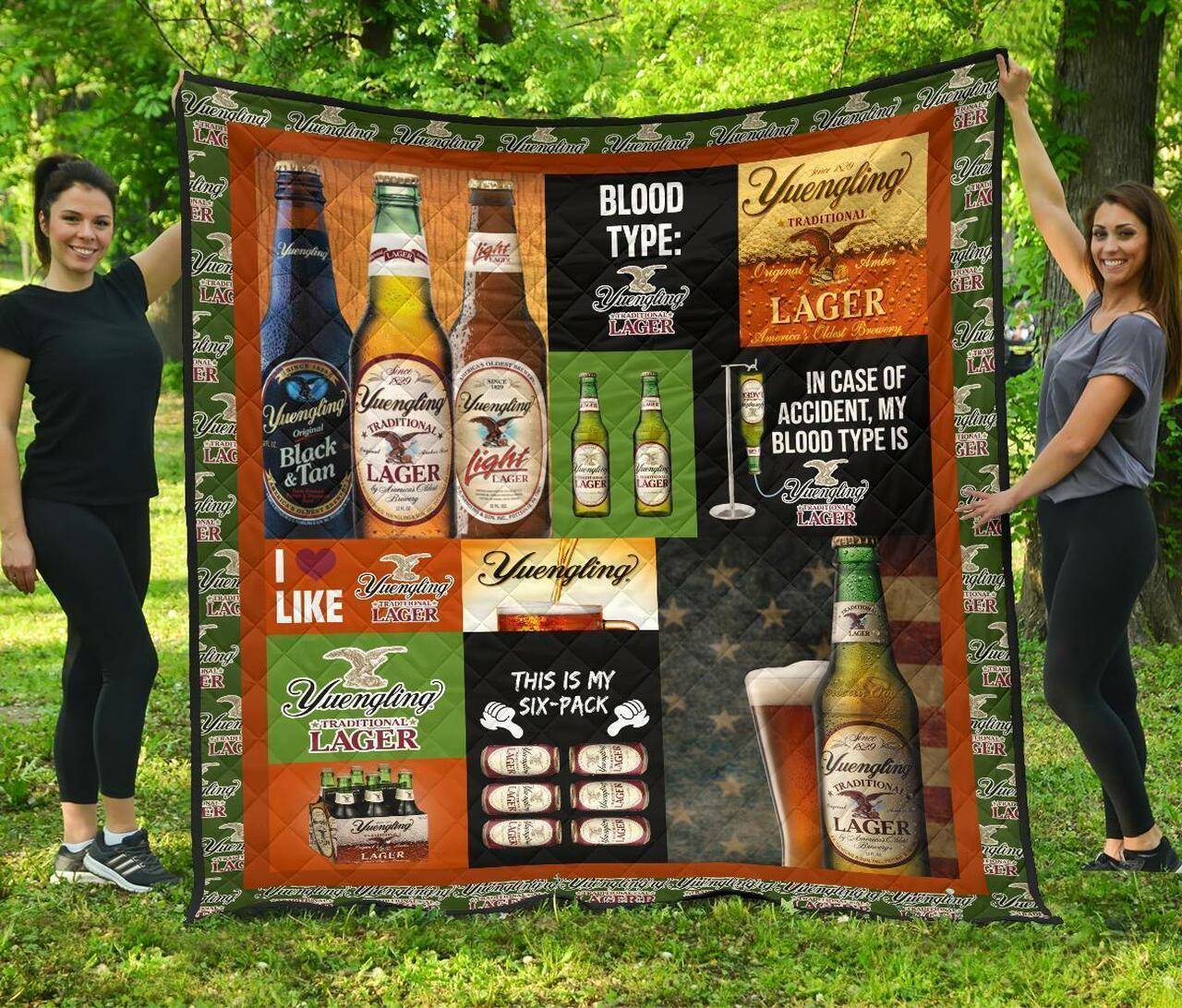Yuengling Larger Funny Gift For Beer Lover Quilt and Home Decor