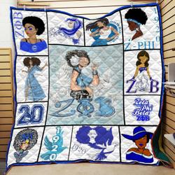 Zeta Phi Beta 1920 Quilt All Over Printed and Home Decor