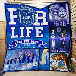 Zeta Phi Beta For Life Quilt All Over Printed and Home Decor