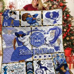Zeta Phi Beta Premium Quilt and Home Decor
