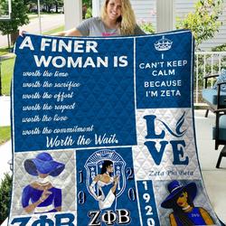 Zeta Phi Beta Queen Quilt All Over Printed and Home Decor