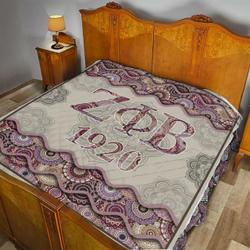 Zeta Phi Beta Quilt 1920 All Over Printed and Home Decor