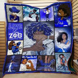 Zeta Phi Beta - Quilt and Home Decor