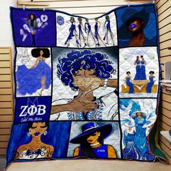Zeta Phi Beta Women Quilt All Over Printed and Home Decor