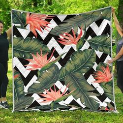 Zig Zag Tropical Cl17100749Mdq Quilt Blanket and Home Decor