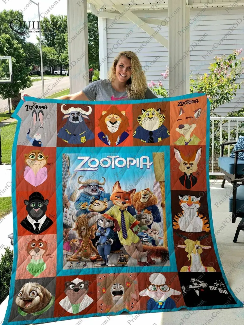 Zootopia Quilt Blanket For Fans and Home Decor