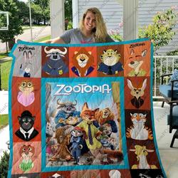 Zootopia Quilt Blanket For Fans and Home Decor