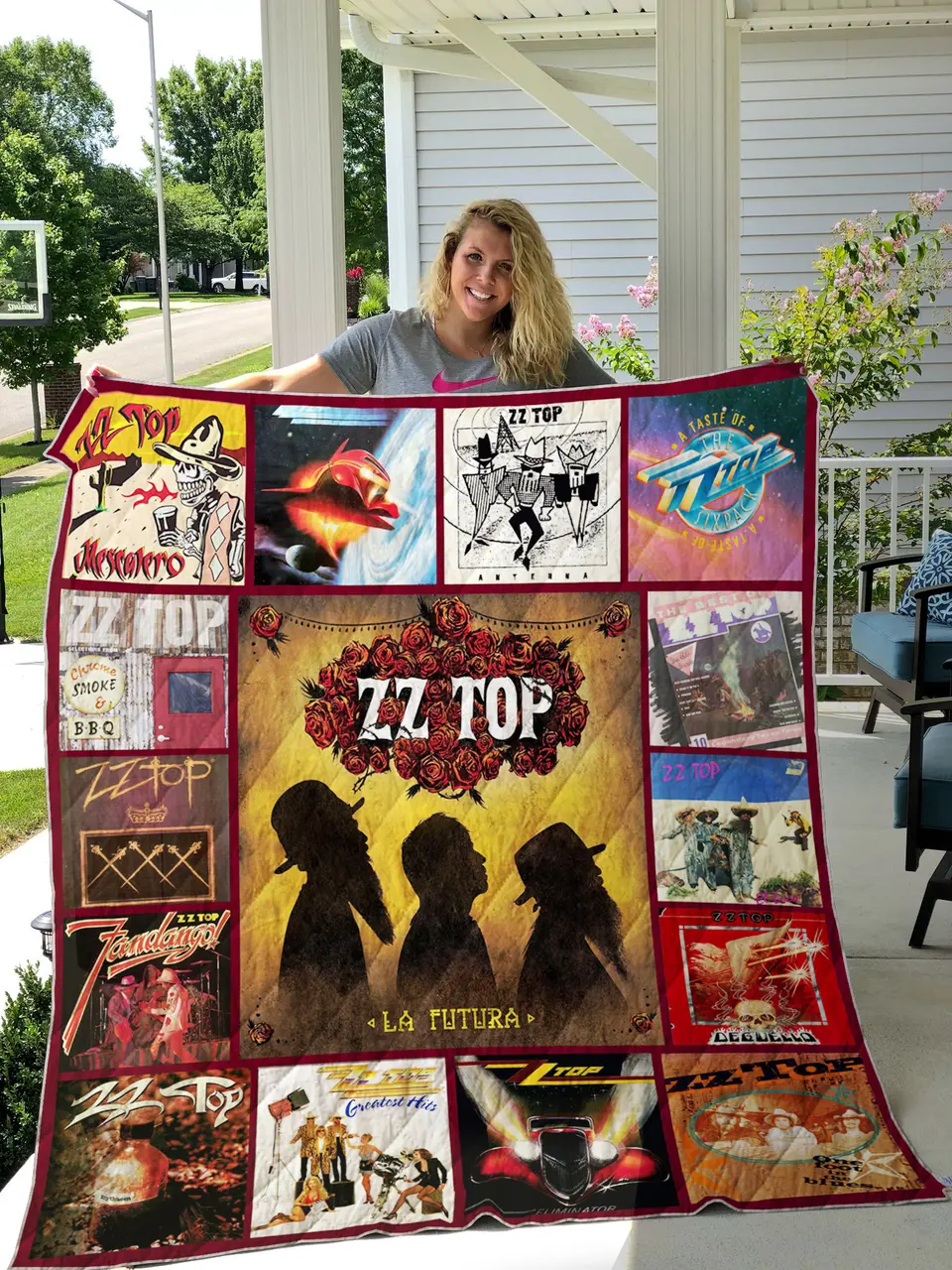 Zz Top H89 Quilt and Home Decor