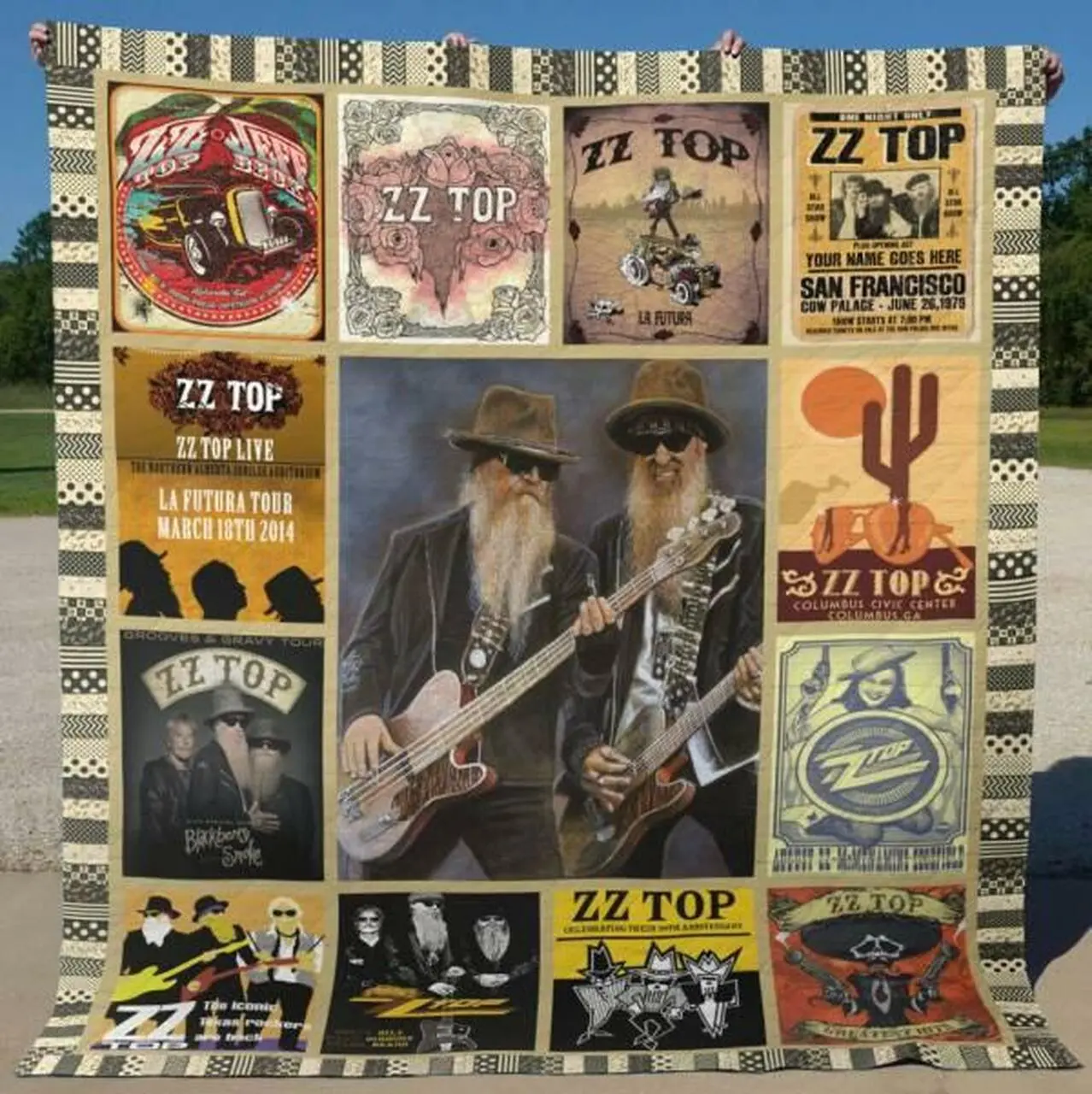 Zz Top Quilt Blanket Hvt290524 Quilt and Home Decor