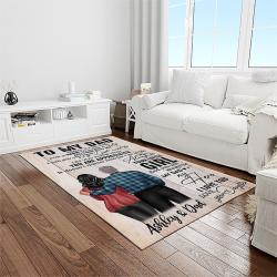 A Letter To Father, Thanks Gift To The Best Dad Ever Quote Area Rug Meaningful Gift For Father's Day 07
