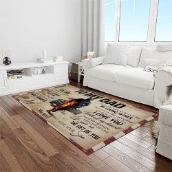 A Letter To Father, Thanks Gift To The Best Dad Ever Quote Area Rug Meaningful Gift For Father's Day 08