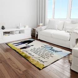 A Letter To Father, Thanks Gift To The Best Dad Ever Quote Area Rug Meaningful Gift For Father's Day 10