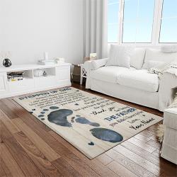 A Letter To Father, Thanks Gift To The Best Dad Ever Quote Area Rug Meaningful Gift For Father's Day 11