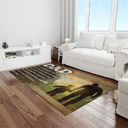 A Letter To Father, Thanks Gift To The Best Dad Ever Quote Area Rug Meaningful Gift For Father's Day 15