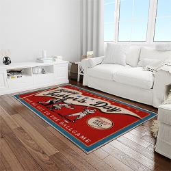 A Letter To My Dad, My Baseball Partner Quote Area Rug Meaningful Gift For Father's Day 10