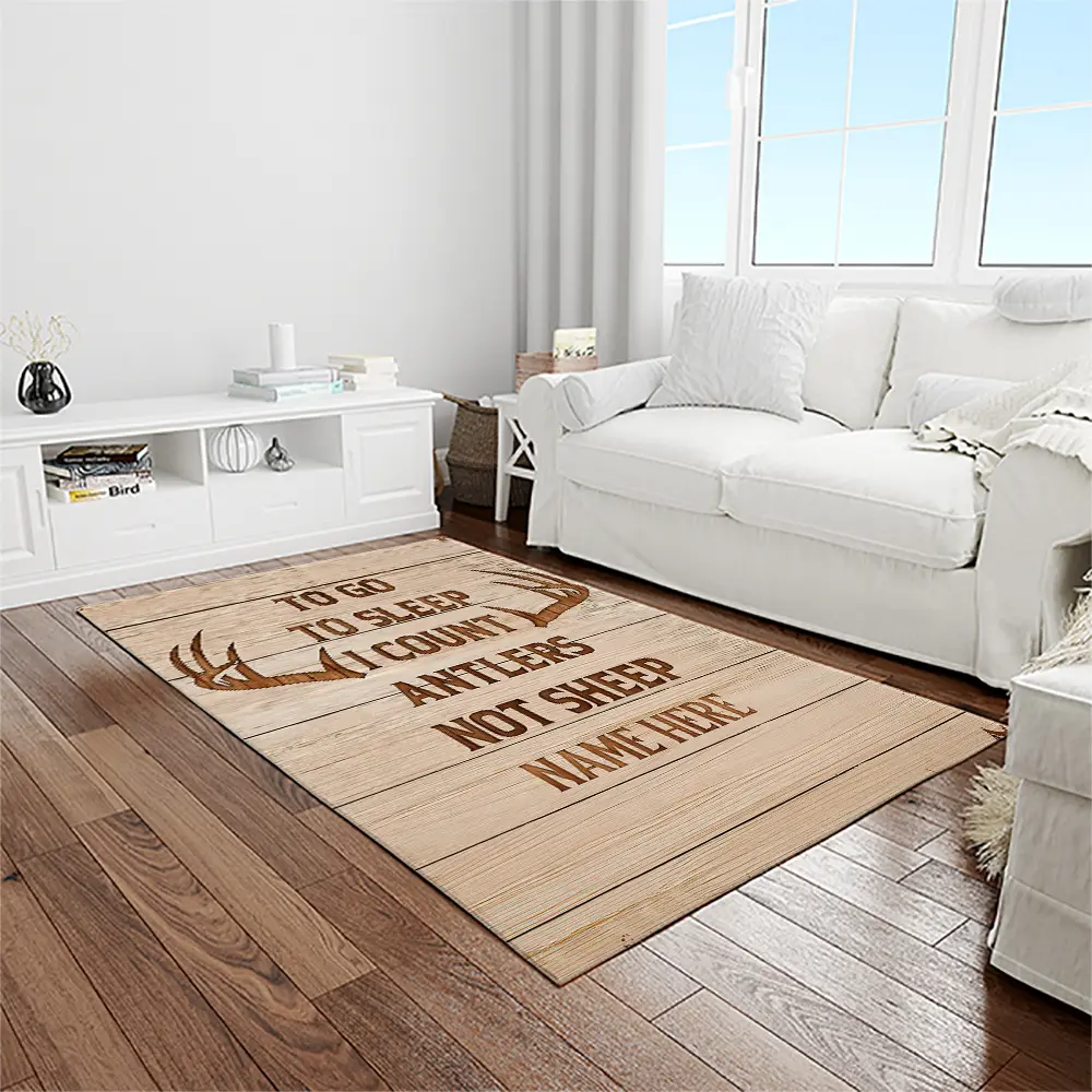 A Letter To My Dad, My Father My Hero Hunting Fav Quote Area Rug Meaningful Gift For Father's Day 05