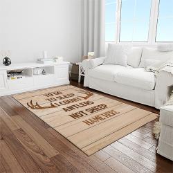 A Letter To My Dad, My Father My Hero Hunting Fav Quote Area Rug Meaningful Gift For Father's Day 05