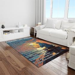 A Letter To My Dad, Who Love Fishing With Me Quote Area Rug Meaningful Gift For Father's Day 09