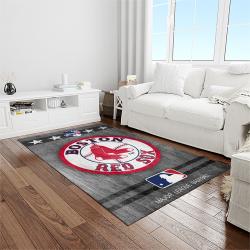 MLB Boston Red Sox Baseball Team Logo Rectangle Area Rug BRS02