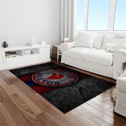 MLB Boston Red Sox Baseball Team Logo Rectangle Area Rug BRS06
