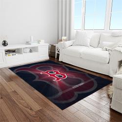 MLB Boston Red Sox Baseball Team Logo Rectangle Area Rug BRS11