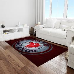 MLB Boston Red Sox Baseball Team Logo Rectangle Area Rug BRS14