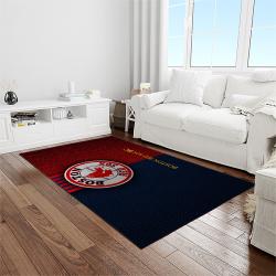 MLB Boston Red Sox Baseball Team Logo Rectangle Area Rug BRS15
