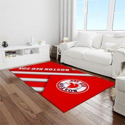MLB Boston Red Sox Baseball Team Logo Rectangle Area Rug BRS16