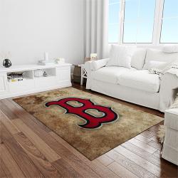 MLB Boston Red Sox Baseball Team Logo Rectangle Area Rug BRS20