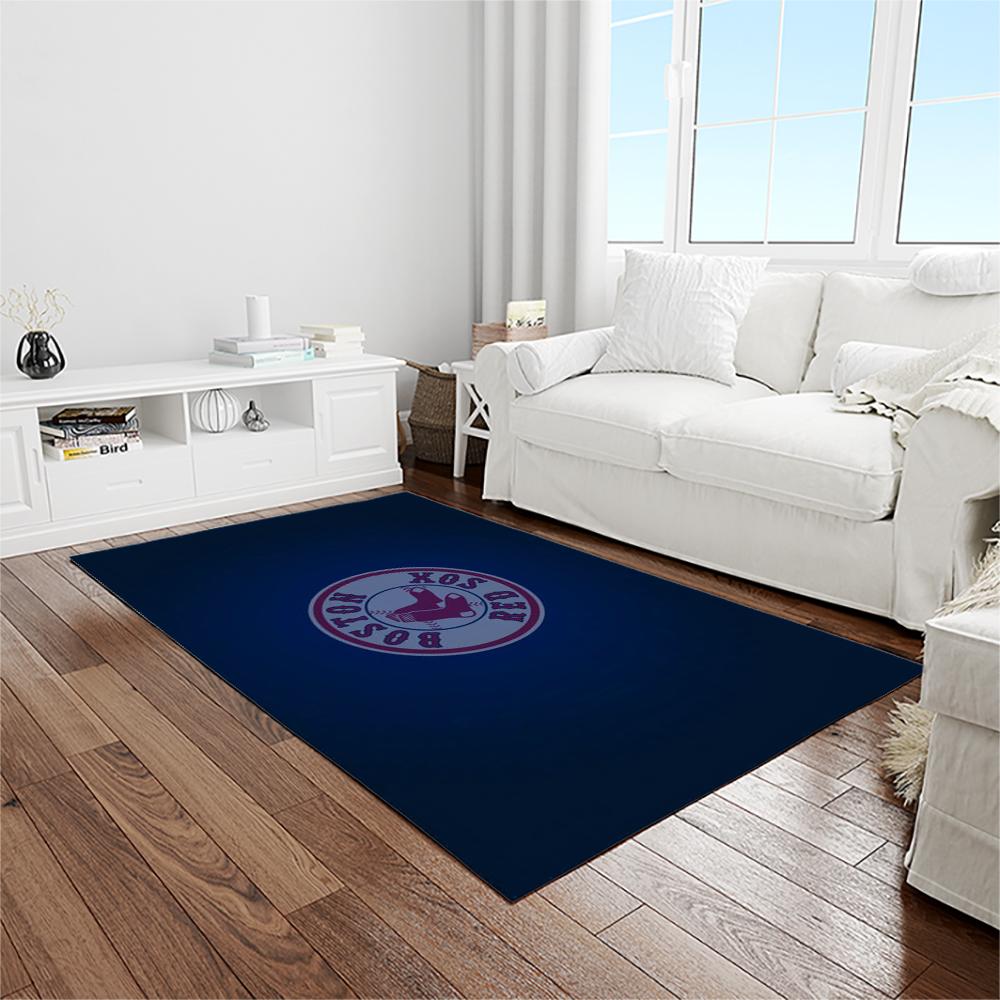 MLB Boston Red Sox Baseball Team Logo Rectangle Area Rug BRS22