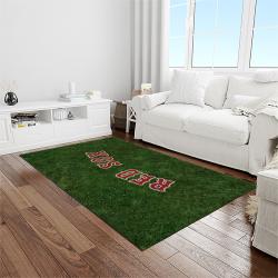 MLB Boston Red Sox Baseball Team Logo Rectangle Area Rug BRS24