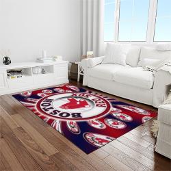 MLB Boston Red Sox Baseball Team Logo Rectangle Area Rug BRS28