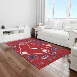 MLB Boston Red Sox Baseball Team Logo Rectangle Area Rug BRS30