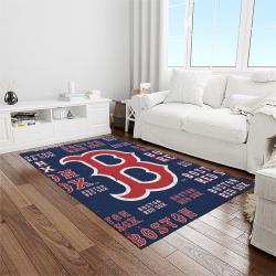 MLB Boston Red Sox Baseball Team Logo Rectangle Area Rug BRS31