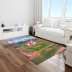 MLB Boston Red Sox Baseball Team Logo Rectangle Area Rug BRS32