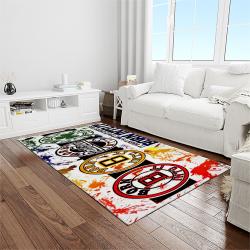 MLB Boston Red Sox Baseball Team Logo Rectangle Area Rug BRS37