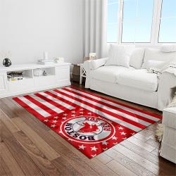 MLB Boston Red Sox Baseball Team Logo Rectangle Area Rug BRS38