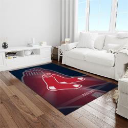 MLB Boston Red Sox Baseball Team Logo Rectangle Area Rug BRS42
