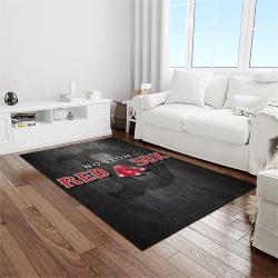 MLB Boston Red Sox Baseball Team Logo Rectangle Area Rug BRS44