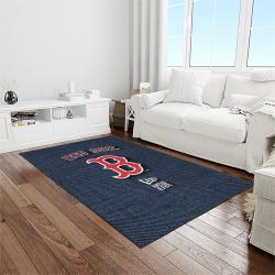 MLB Boston Red Sox Baseball Team Logo Rectangle Area Rug BRS45