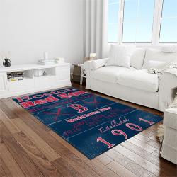 MLB Boston Red Sox Baseball Team Logo Rectangle Area Rug BRS53