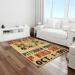 MLB Boston Red Sox Baseball Team Logo Rectangle Area Rug BRS61