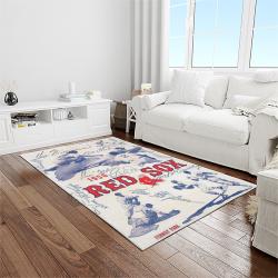 MLB Boston Red Sox Baseball Team Logo Rectangle Area Rug BRS62