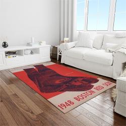 MLB Boston Red Sox Baseball Team Logo Rectangle Area Rug BRS64